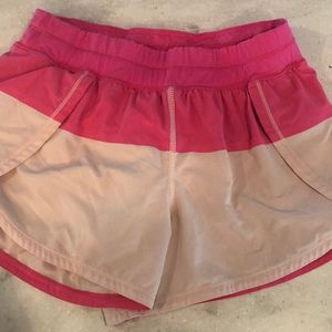 Pink lululemon shorts